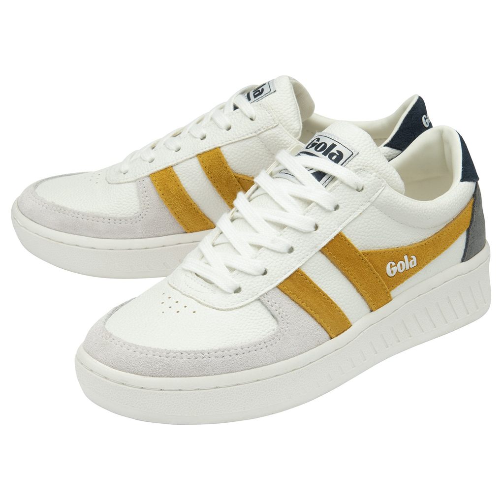 Gola Classics Grandslam Trident Sneakers Wit Donkerblauw Nederland | 284-PYRLGJ