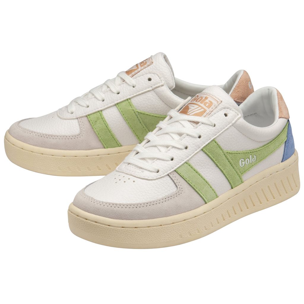 Gola Classics Grandslam Trident Sneakers Wit Groen Roze Nederland | 783-IZODLW
