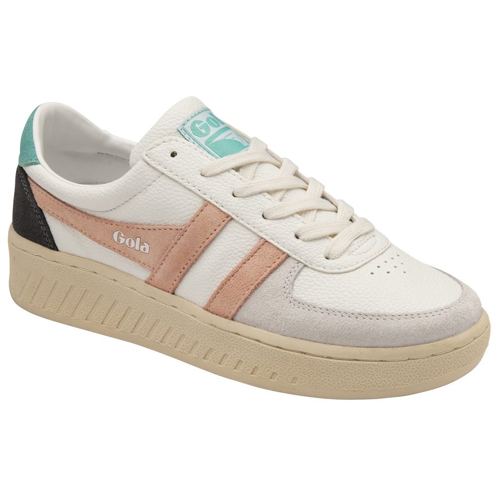 Gola Classics Grandslam Trident Sneakers Wit Roze Nederland | 276-PLCTNE