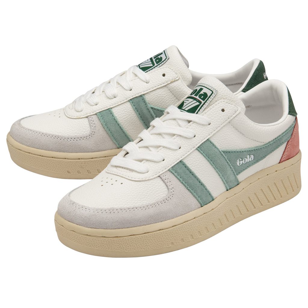 Gola Classics Grandslam Trident Sneakers Wit Groen Nederland | 243-YJANFC