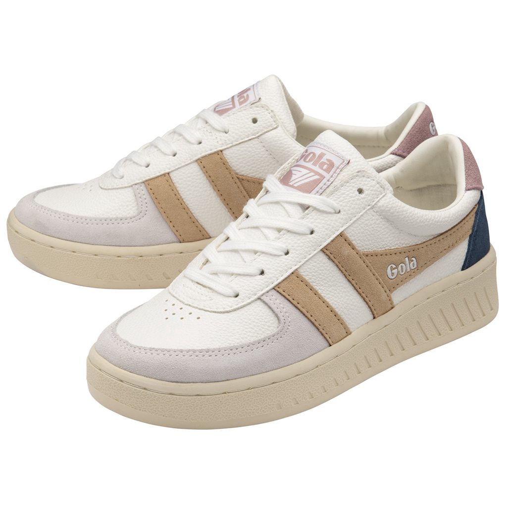 Gola Classics Grandslam Trident Sneakers Wit Roze Nederland | 784-QIYZBK