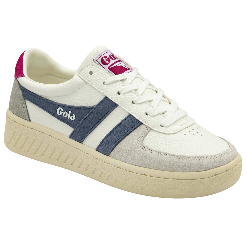 Gola Classics Grandslam Trident Sneakers Wit Fuchsie Nederland | 529-PCKXLV