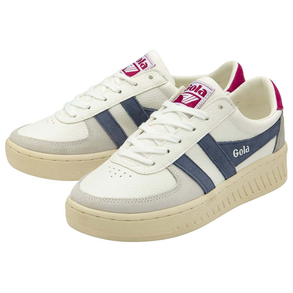 Gola Classics Grandslam Trident Sneakers Wit Fuchsie Nederland | 529-PCKXLV