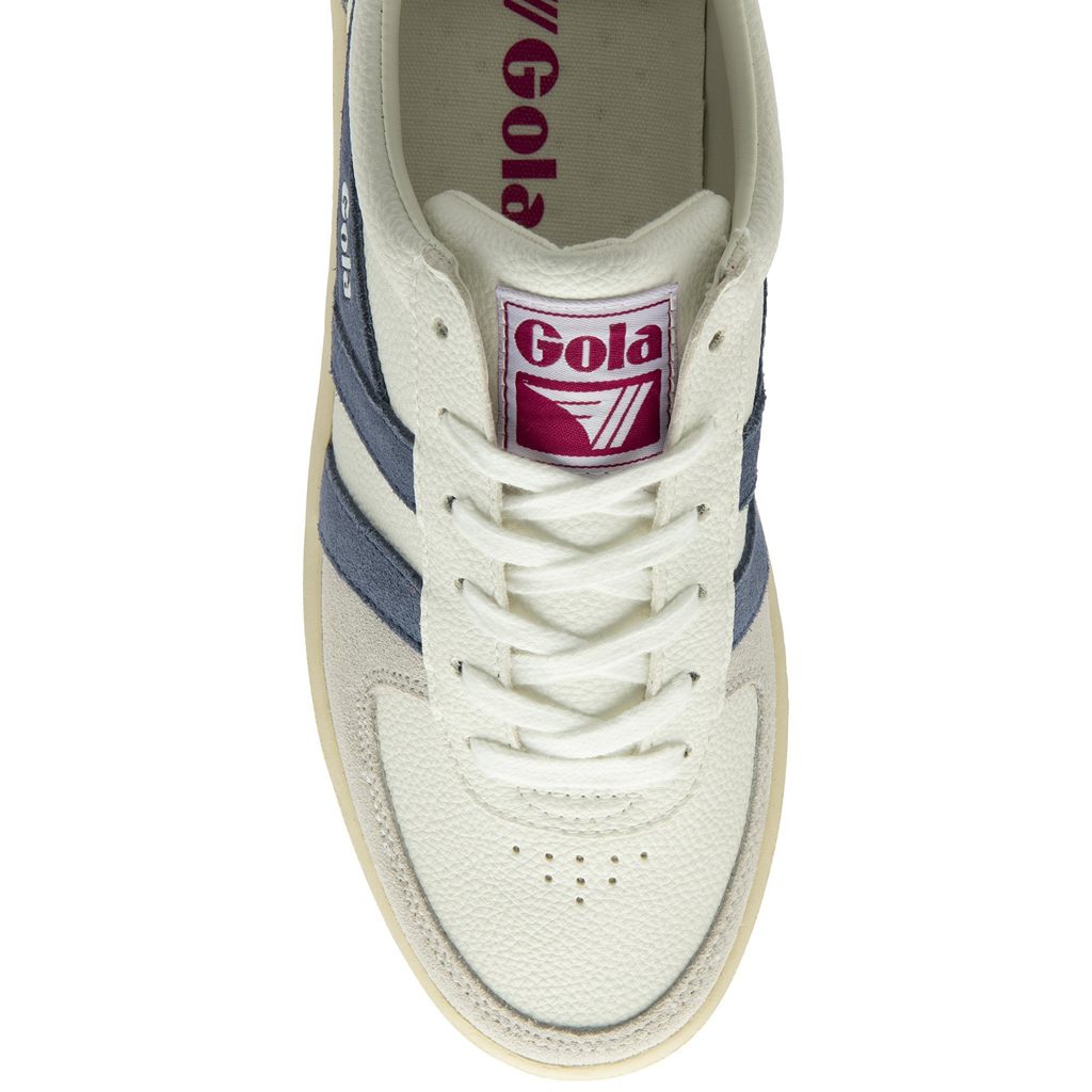 Gola Classics Grandslam Trident Sneakers Wit Fuchsie Nederland | 529-PCKXLV