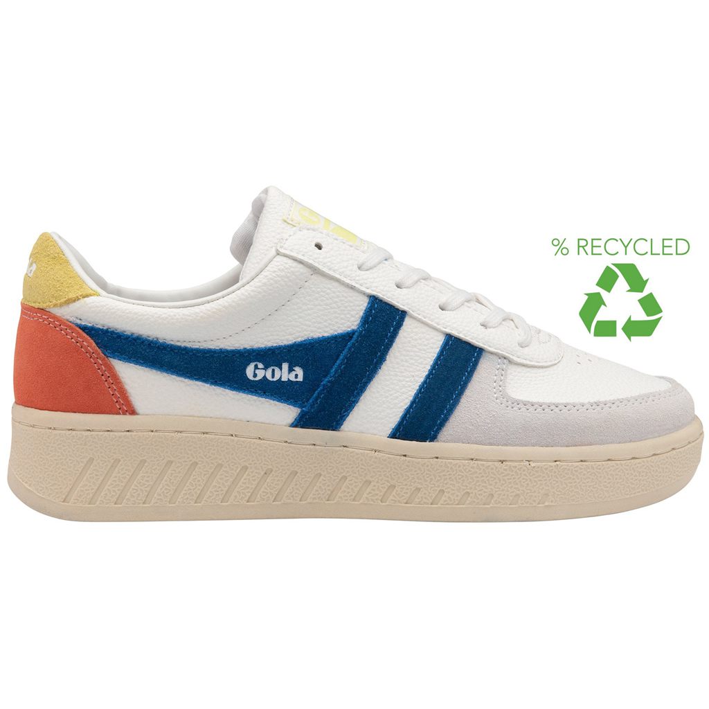 Gola Classics Grandslam Trident Sneakers Wit Blauw Nederland | 156-ZGAJVF