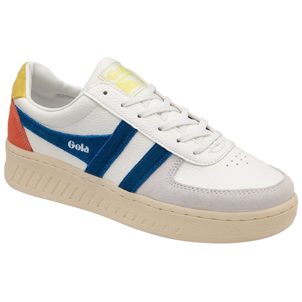 Gola Classics Grandslam Trident Sneakers Wit Blauw Nederland | 156-ZGAJVF