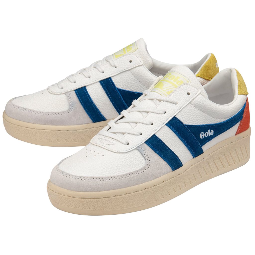Gola Classics Grandslam Trident Sneakers Wit Blauw Nederland | 156-ZGAJVF
