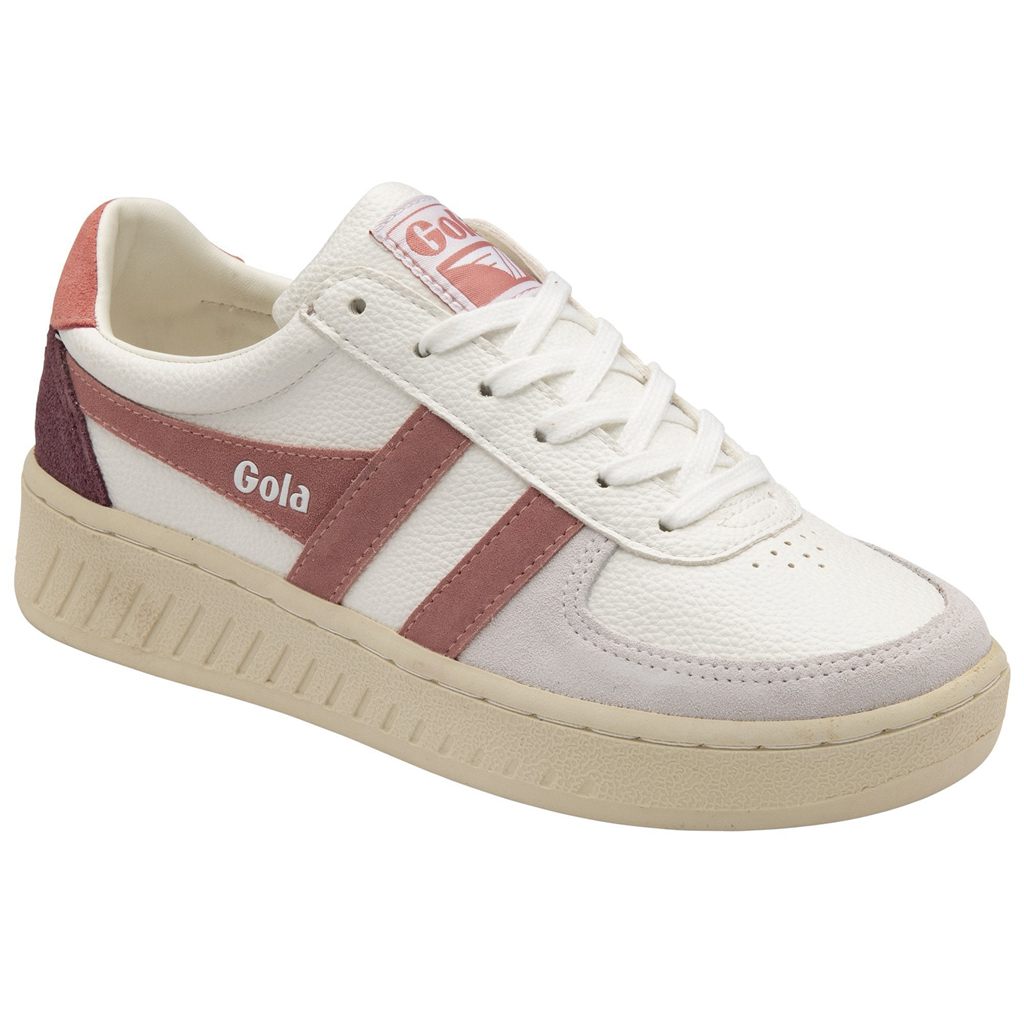 Gola Classics Grandslam Trident Sneakers Wit Roze Koraal Roze Nederland | 682-IJVHOM