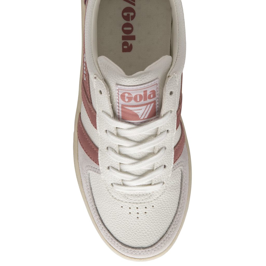 Gola Classics Grandslam Trident Sneakers Wit Roze Koraal Roze Nederland | 682-IJVHOM