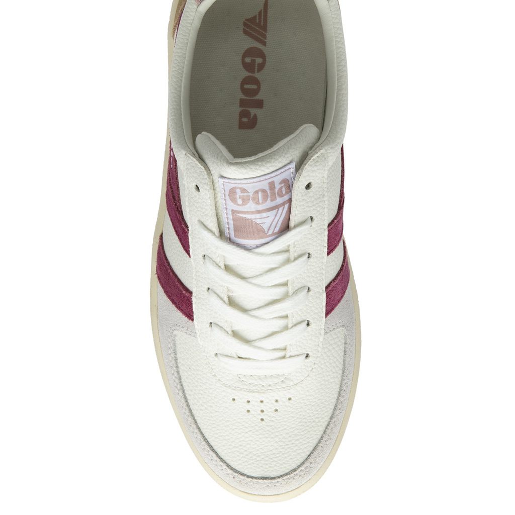 Gola Classics Grandslam Trident Sneakers Wit Roze Nederland | 241-IESTFL