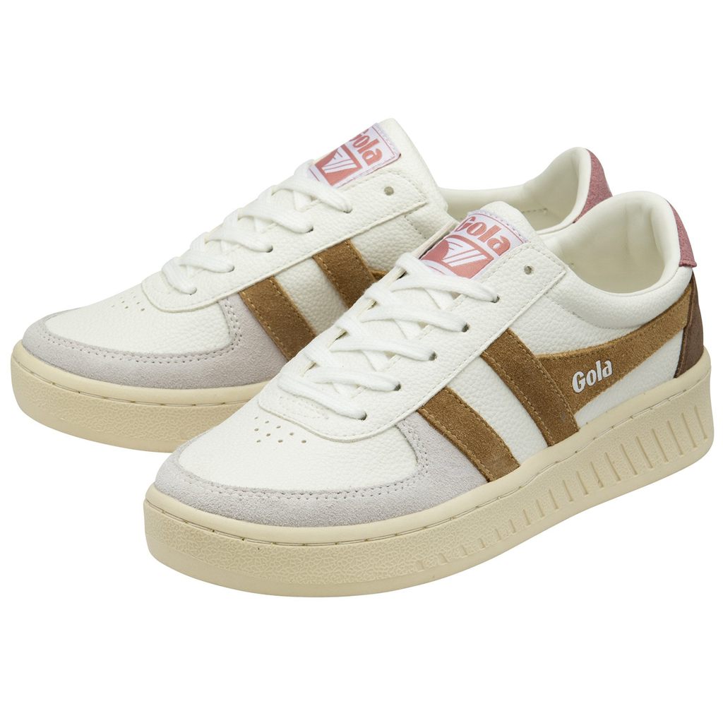 Gola Classics Grandslam Trident Sneakers Wit Bruin Roze Nederland | 915-AYETSI
