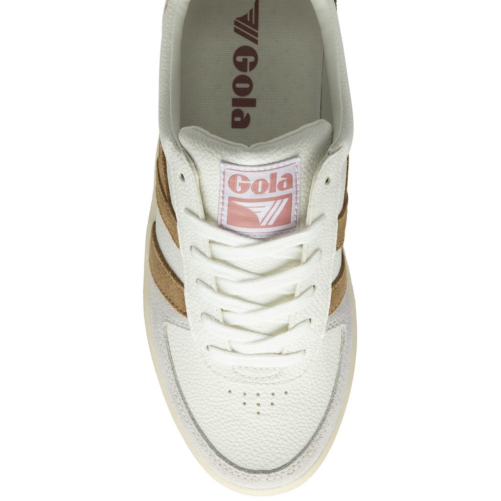 Gola Classics Grandslam Trident Sneakers Wit Bruin Roze Nederland | 915-AYETSI