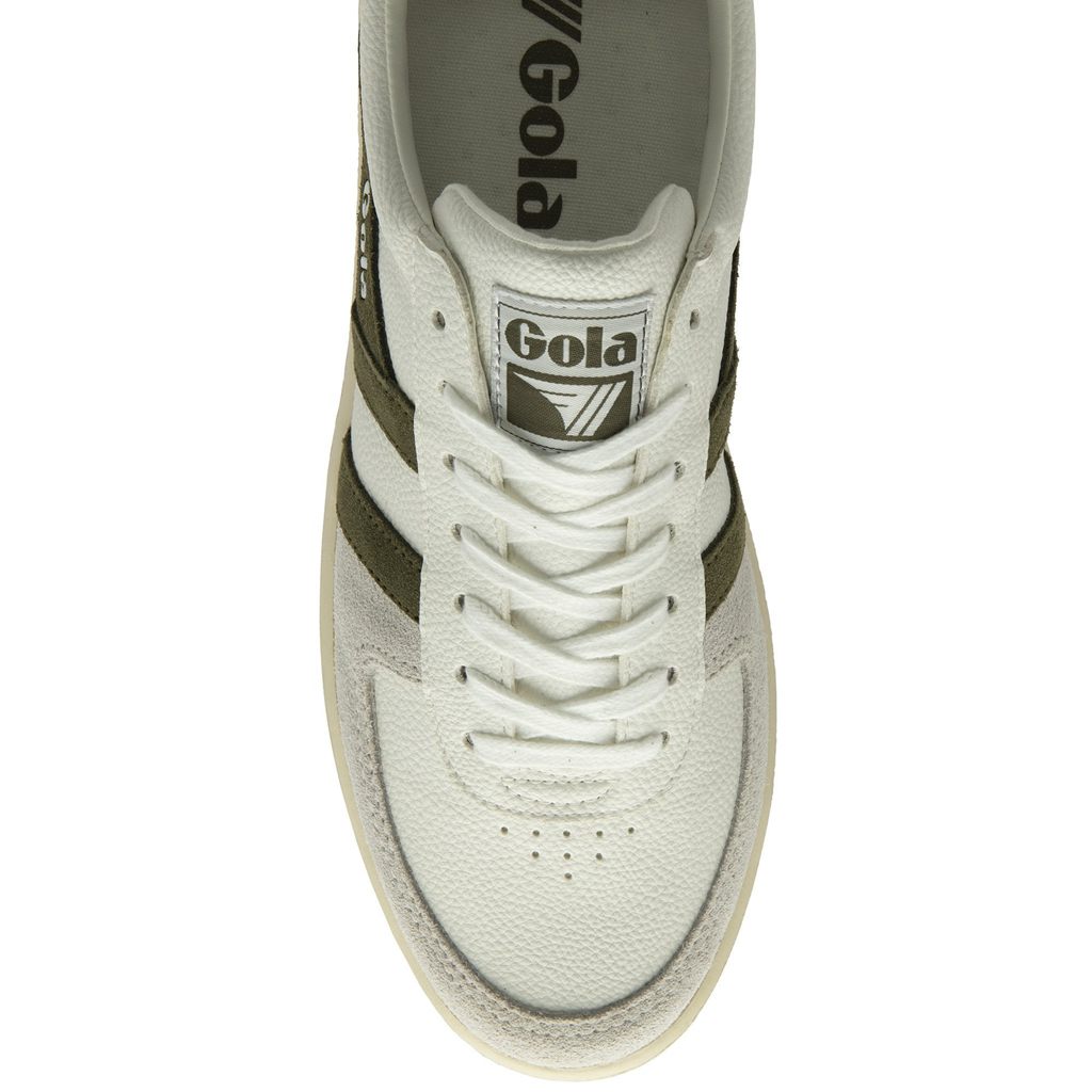 Gola Classics Grandslam Trident Sneakers Wit Khaki Bordeaux Nederland | 031-GCFTRM