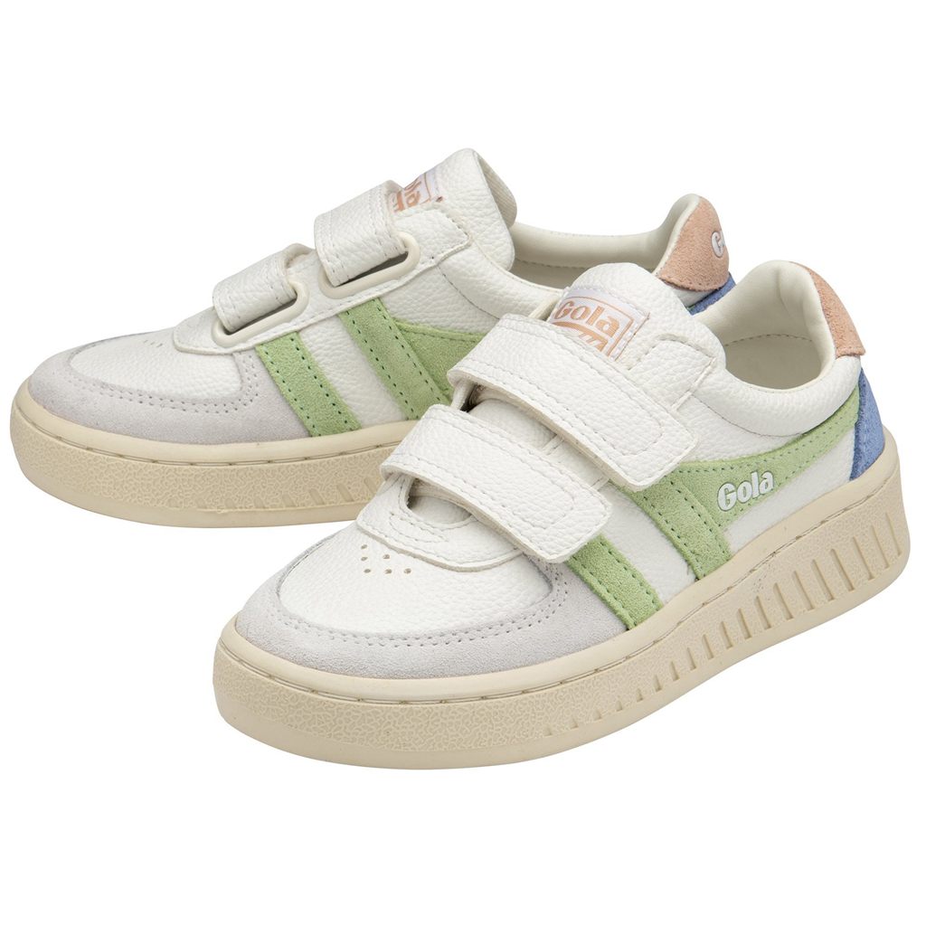 Gola Classics Grandslam Trident Strap Sneakers Wit Groen Roze Nederland | 206-XCJQMD