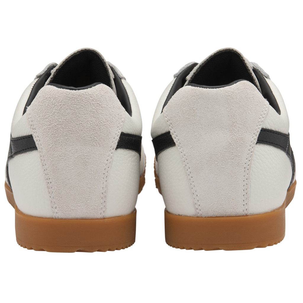 Gola Classics Harrier Leather Sneakers Wit Zwart Zwart Nederland | 613-EVJXAY