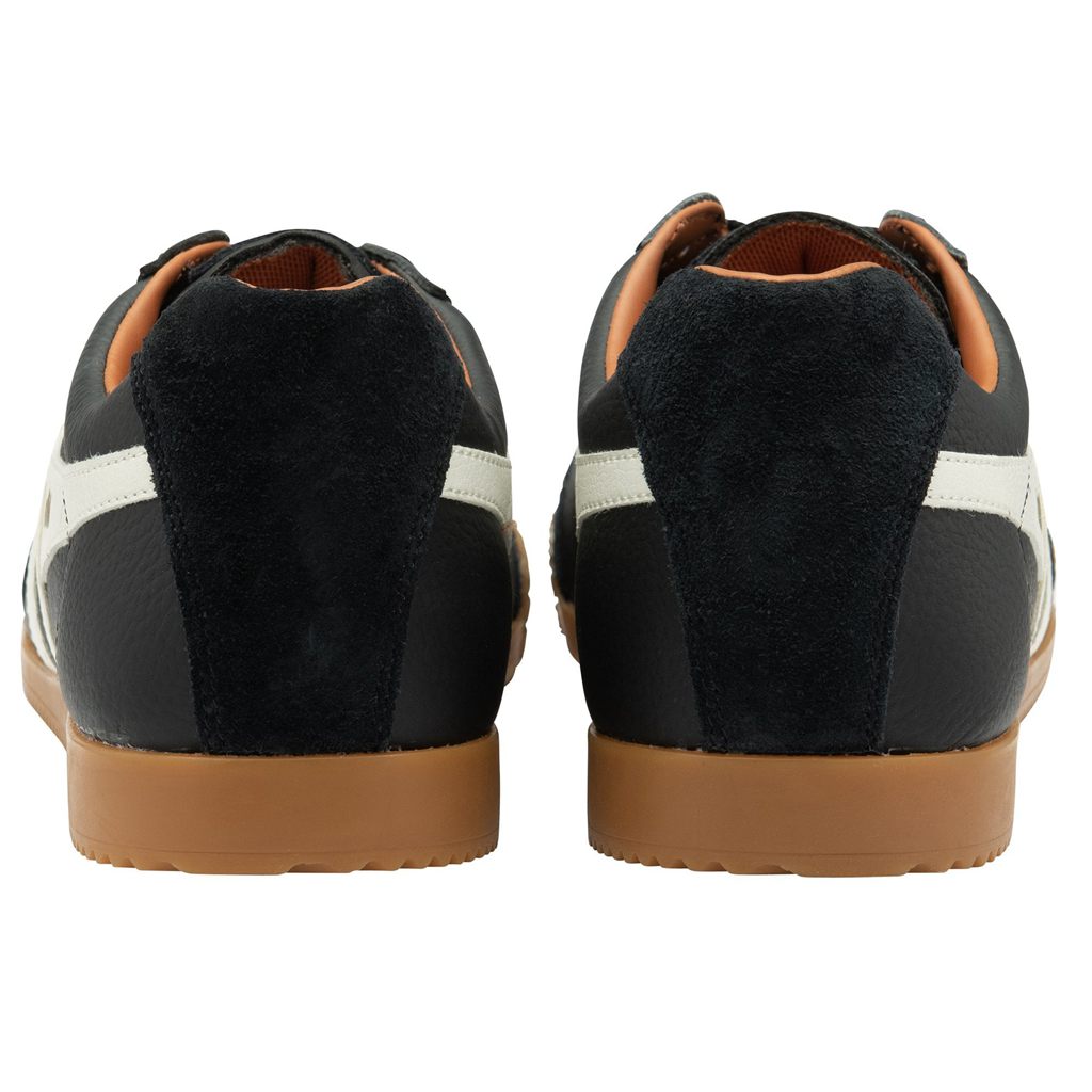 Gola Classics Harrier Leather Sneakers Zwart Wit Oranje Nederland | 321-NJAZOI