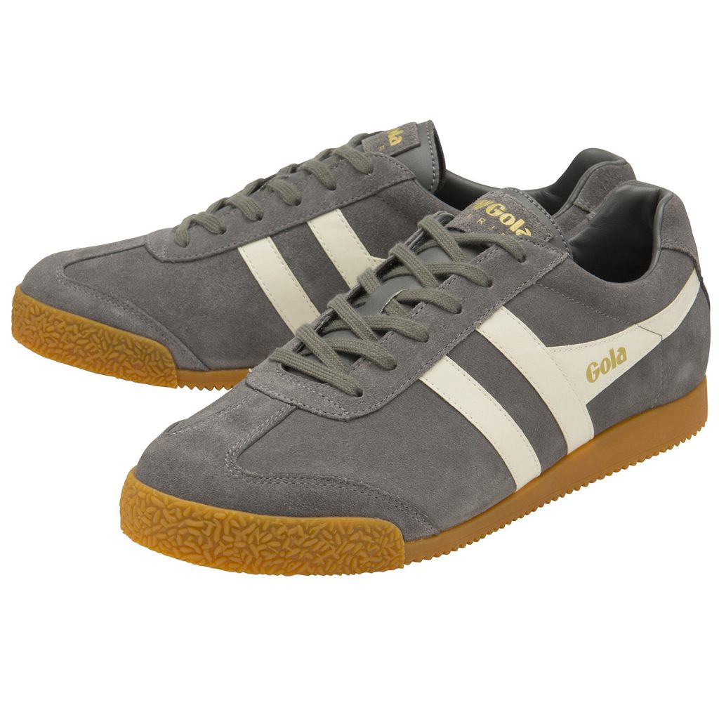 Gola Classics Harrier Suede Sneakers Ash Ecru Nederland | 169-MKHRBX