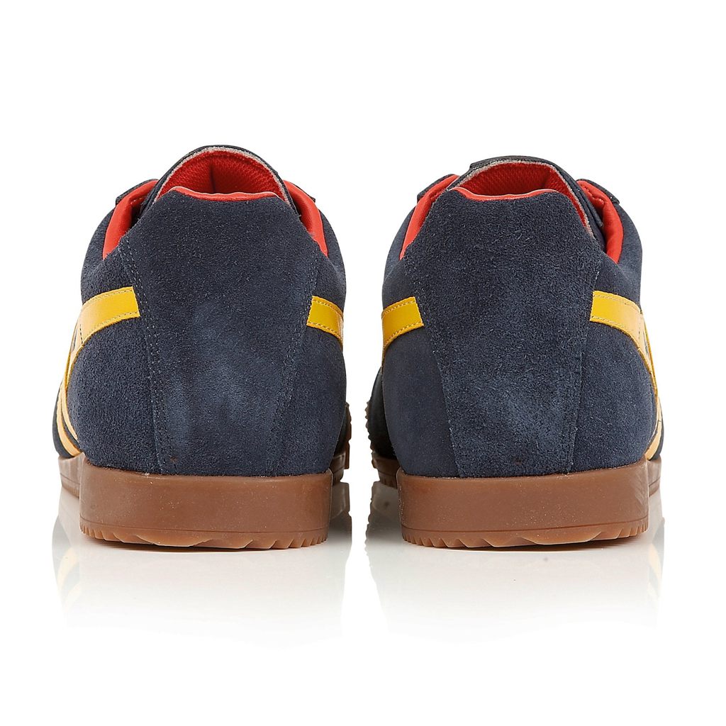 Gola Classics Harrier Suede Sneakers Donkerblauw Rood Nederland | 159-KVULXC