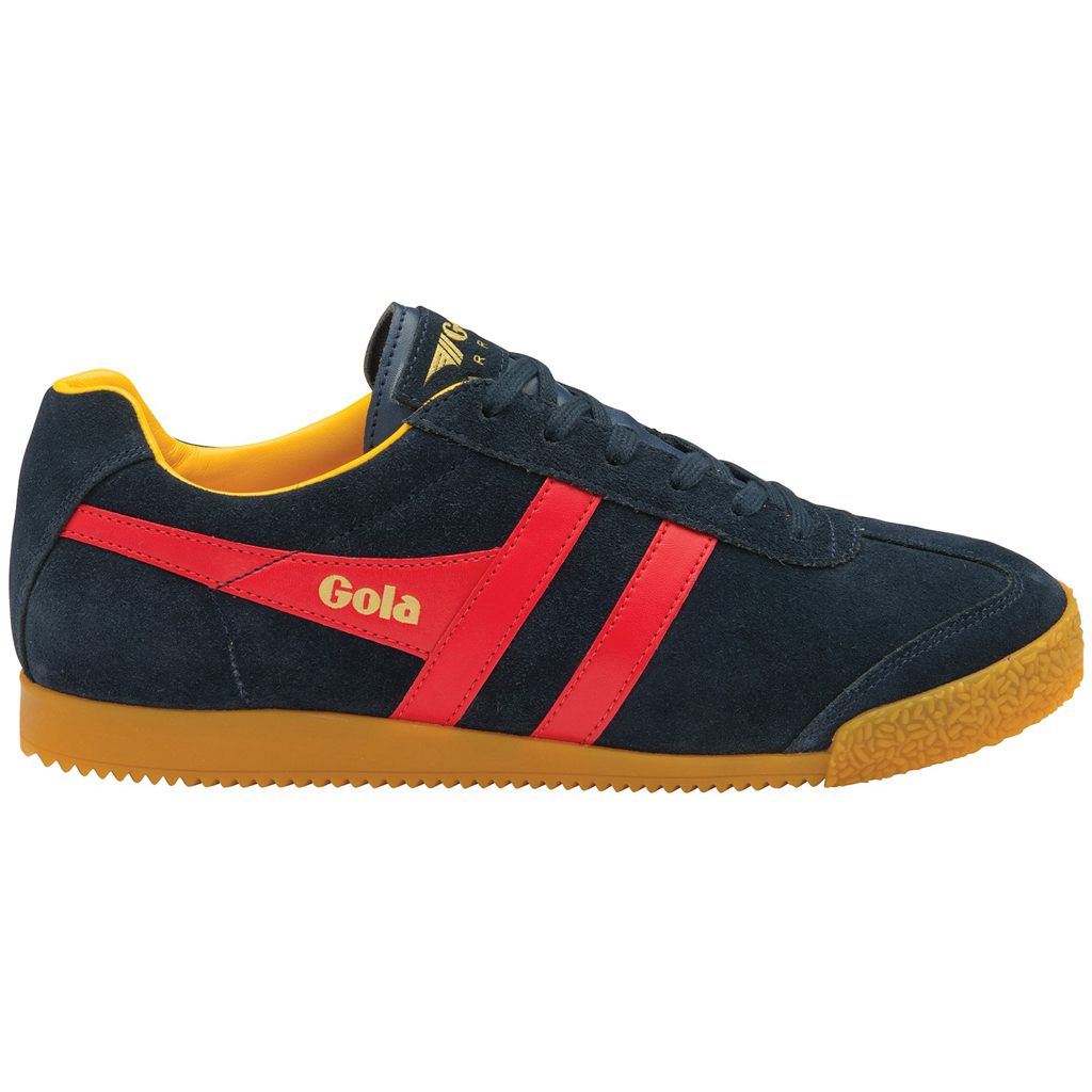 Gola Classics Harrier Suede Sneakers Donkerblauw Rood Nederland | 035-BQLJHY