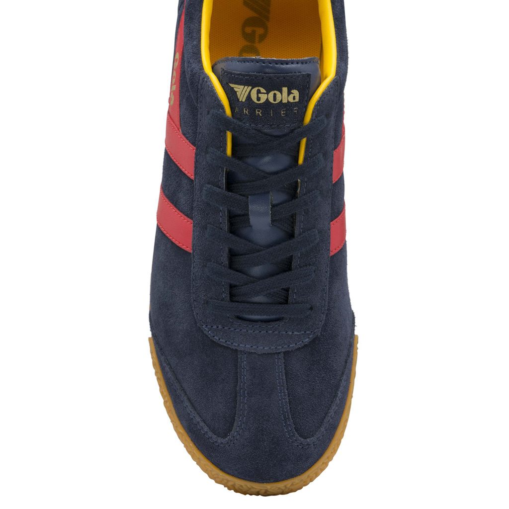Gola Classics Harrier Suede Sneakers Donkerblauw Rood Nederland | 035-BQLJHY