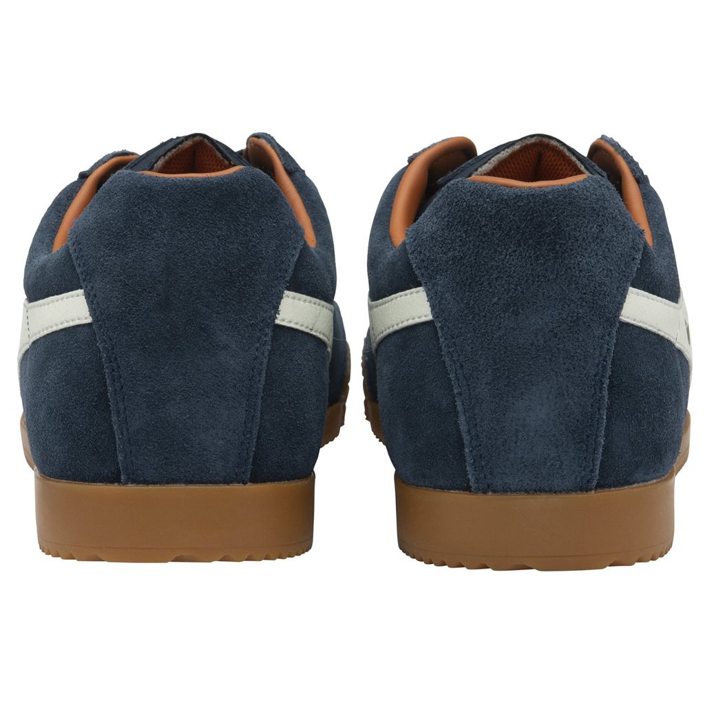 Gola Classics Harrier Suede Sneakers Donkerblauw Wit Oranje Nederland | 094-PZUWAN