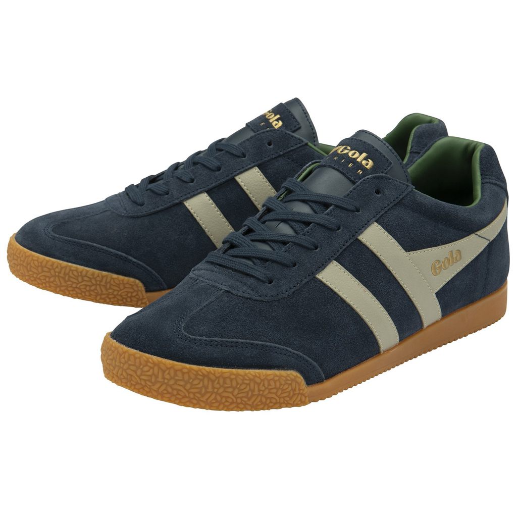 Gola Classics Harrier Suede Sneakers Donkerblauw Grijs Nederland | 061-ZOIYUH