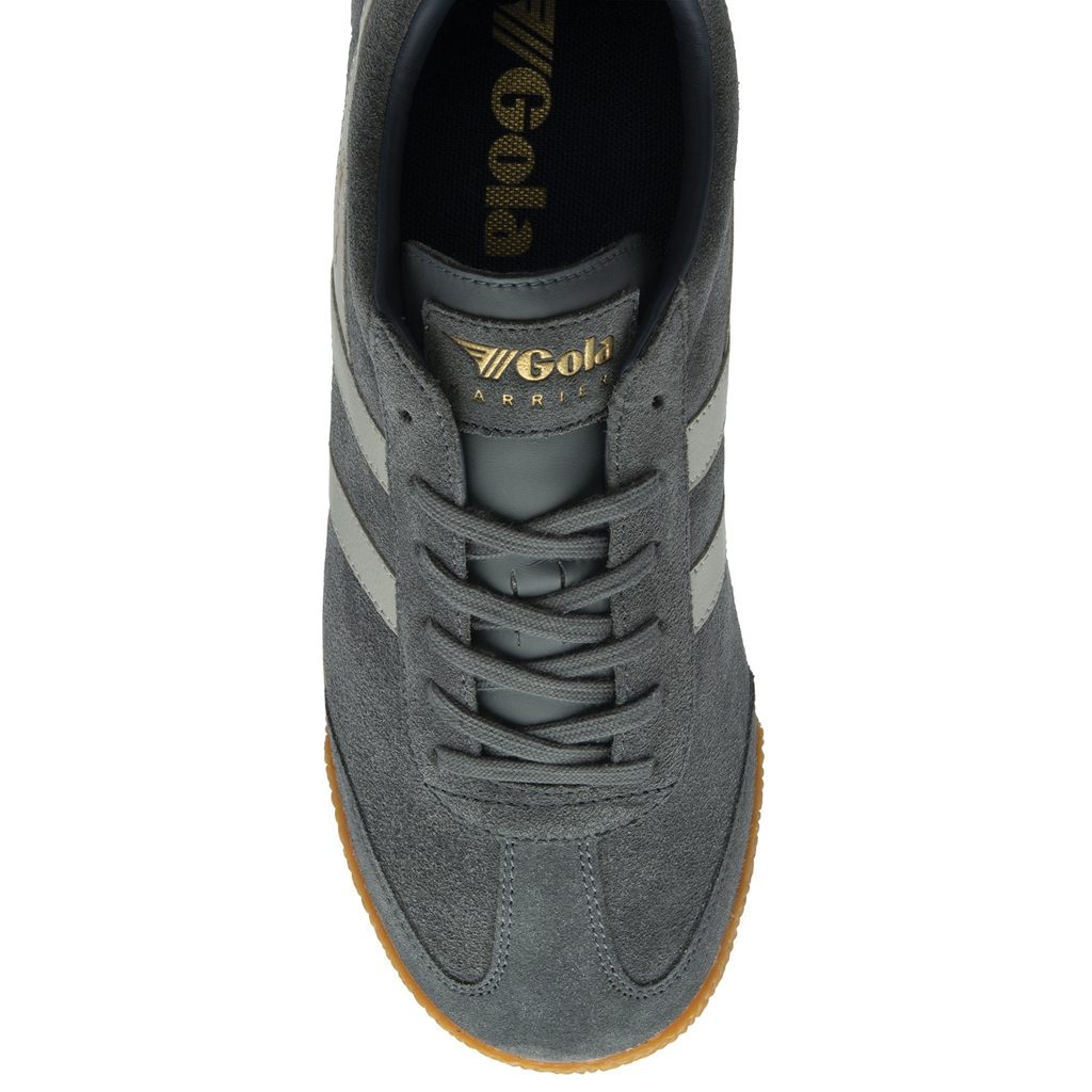Gola Classics Harrier Suede Sneakers Lichtgrijs Donkerblauw Nederland | 690-CWMUKR