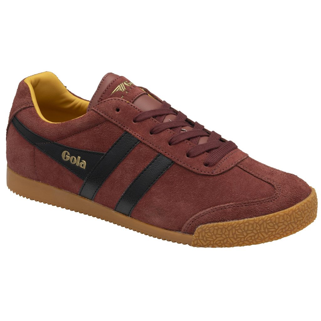 Gola Classics Harrier Suede Sneakers Rood Zwart Nederland | 746-DCERKH