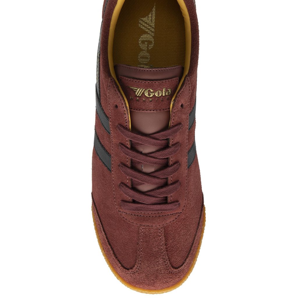 Gola Classics Harrier Suede Sneakers Rood Zwart Nederland | 746-DCERKH