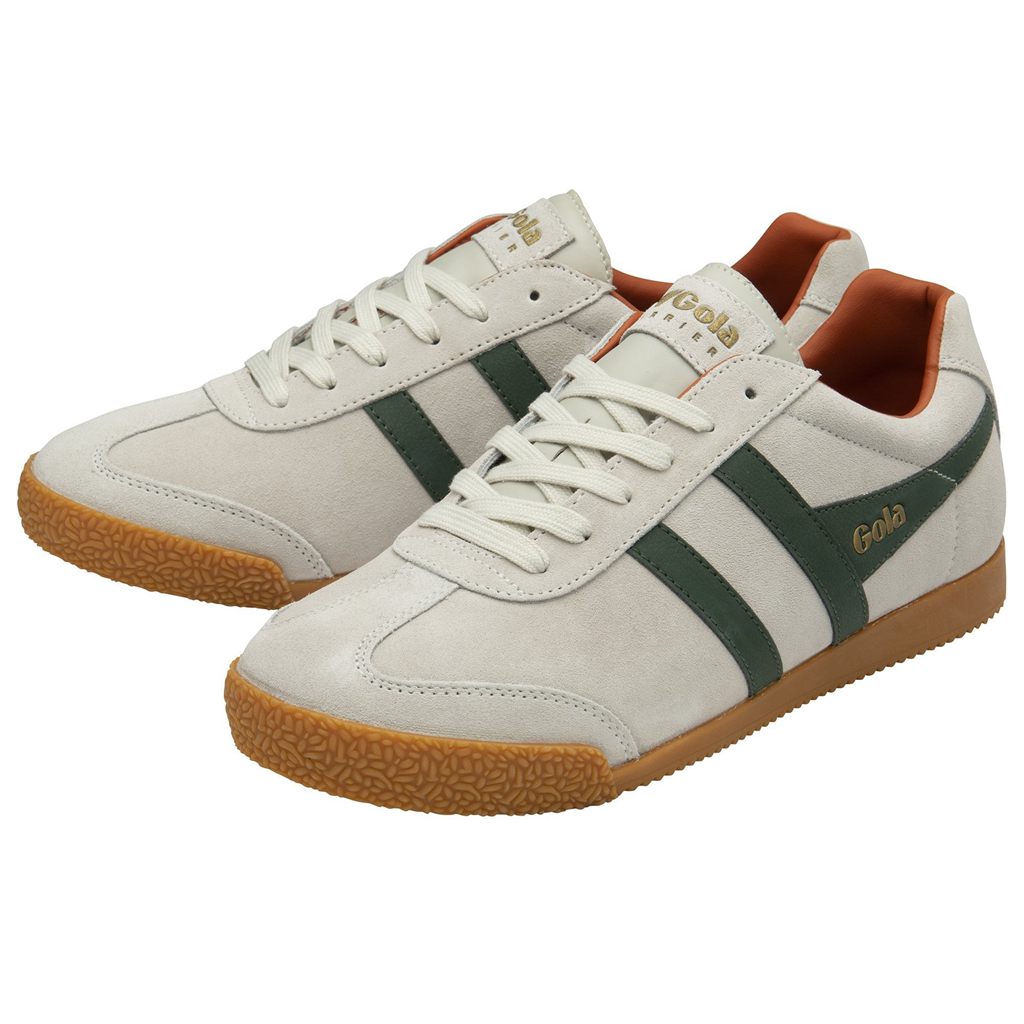 Gola Classics Harrier Suede Sneakers Wit Oranje Nederland | 350-RLKNMF