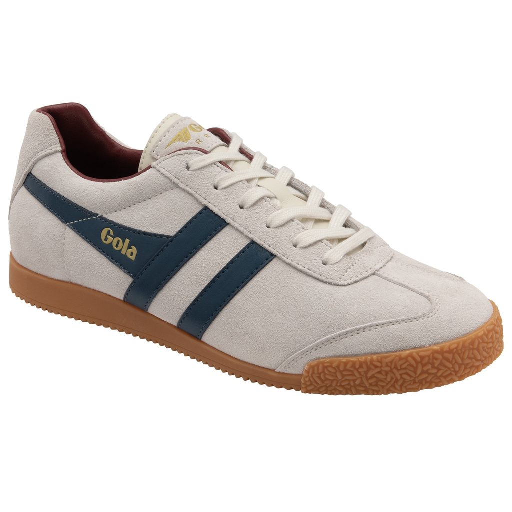 Gola Classics Harrier Suede Sneakers Wit Blauw Dieprood Nederland | 745-OTFGCK