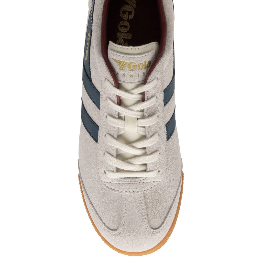 Gola Classics Harrier Suede Sneakers Wit Blauw Dieprood Nederland | 745-OTFGCK