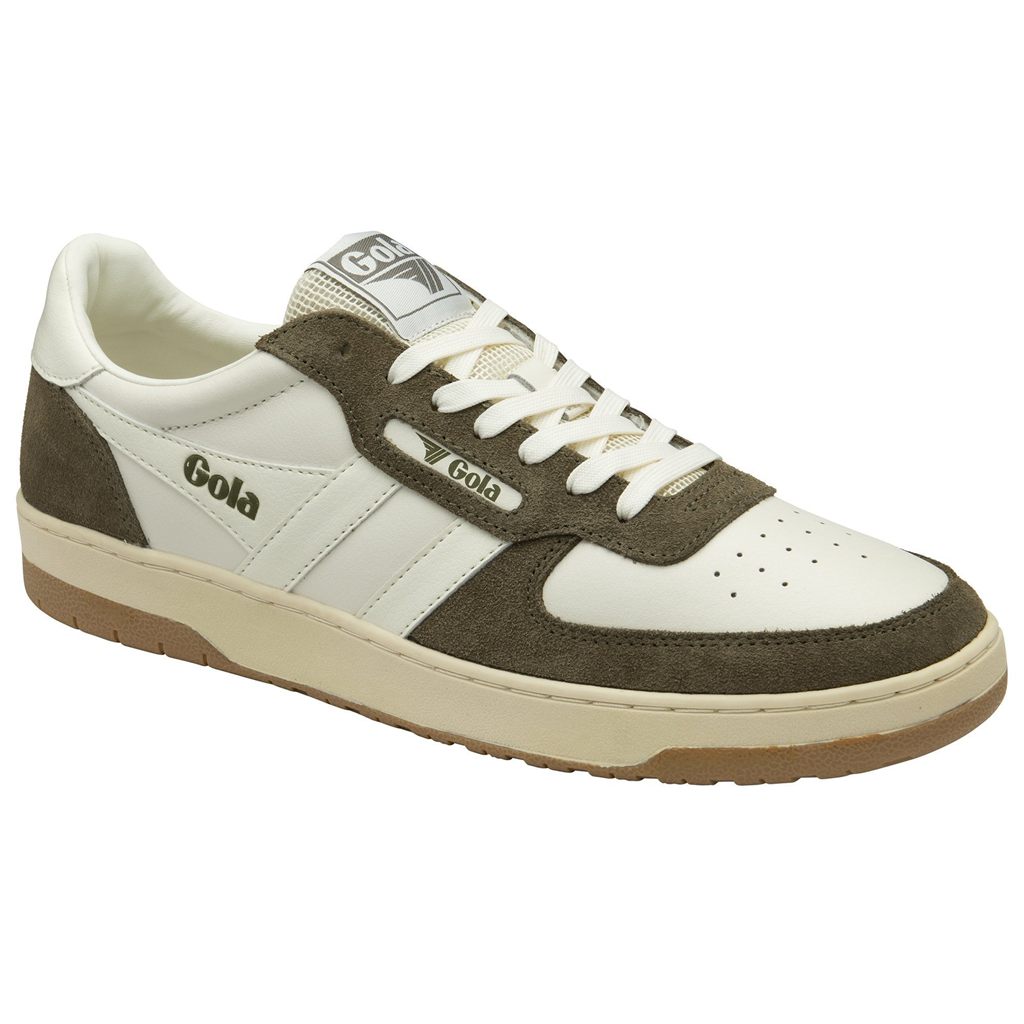 Gola Classics Hawk '89 Sneakers Wit Khaki Nederland | 978-QWLPTI