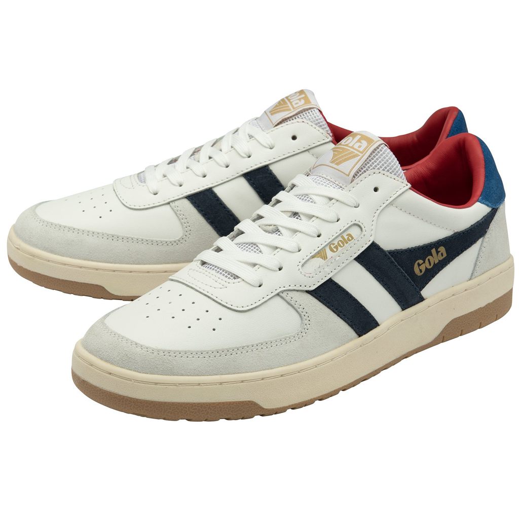 Gola Classics Hawk Sneakers Wit Donkerblauw Blauw Nederland | 947-UKANWR