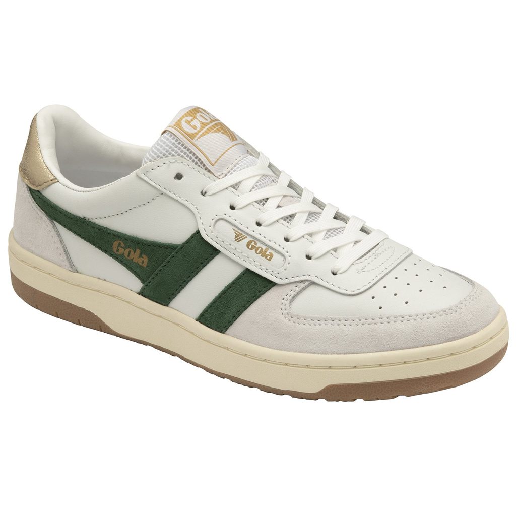 Gola Classics Hawk Sneakers Wit Donkergroen Goud Nederland | 583-VFICOZ