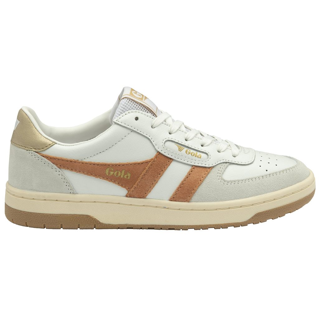 Gola Classics Hawk Sneakers Wit Goud Nederland | 563-KAJXYR