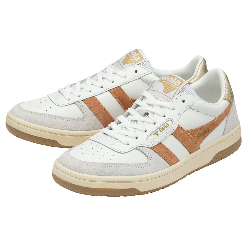 Gola Classics Hawk Sneakers Wit Goud Nederland | 563-KAJXYR