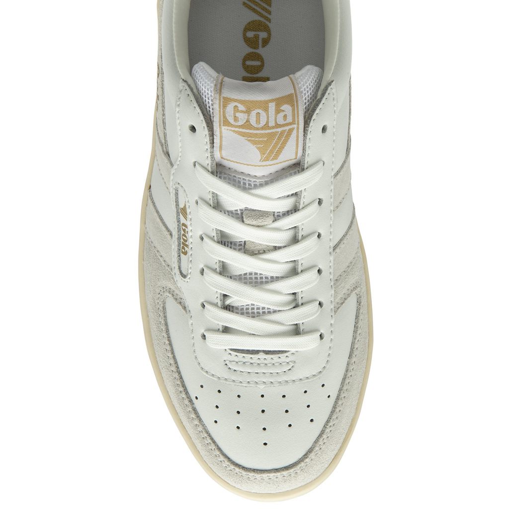 Gola Classics Hawk Sneakers Wit Goud Nederland | 750-LJMYNQ