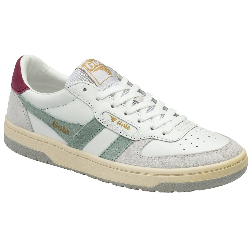 Gola Classics Hawk Sneakers Wit Groen Lichtgrijs Nederland | 063-REVDGH