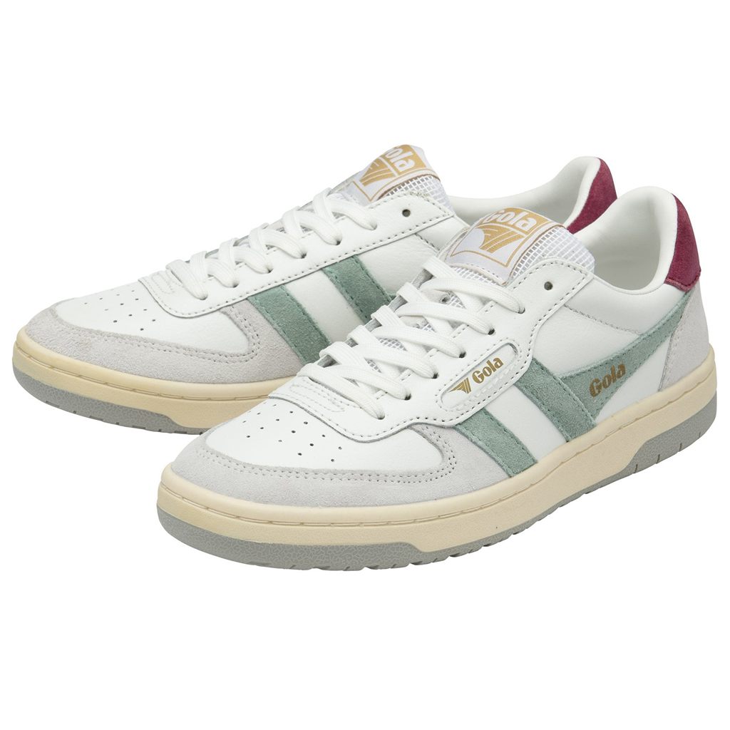 Gola Classics Hawk Sneakers Wit Groen Lichtgrijs Nederland | 063-REVDGH