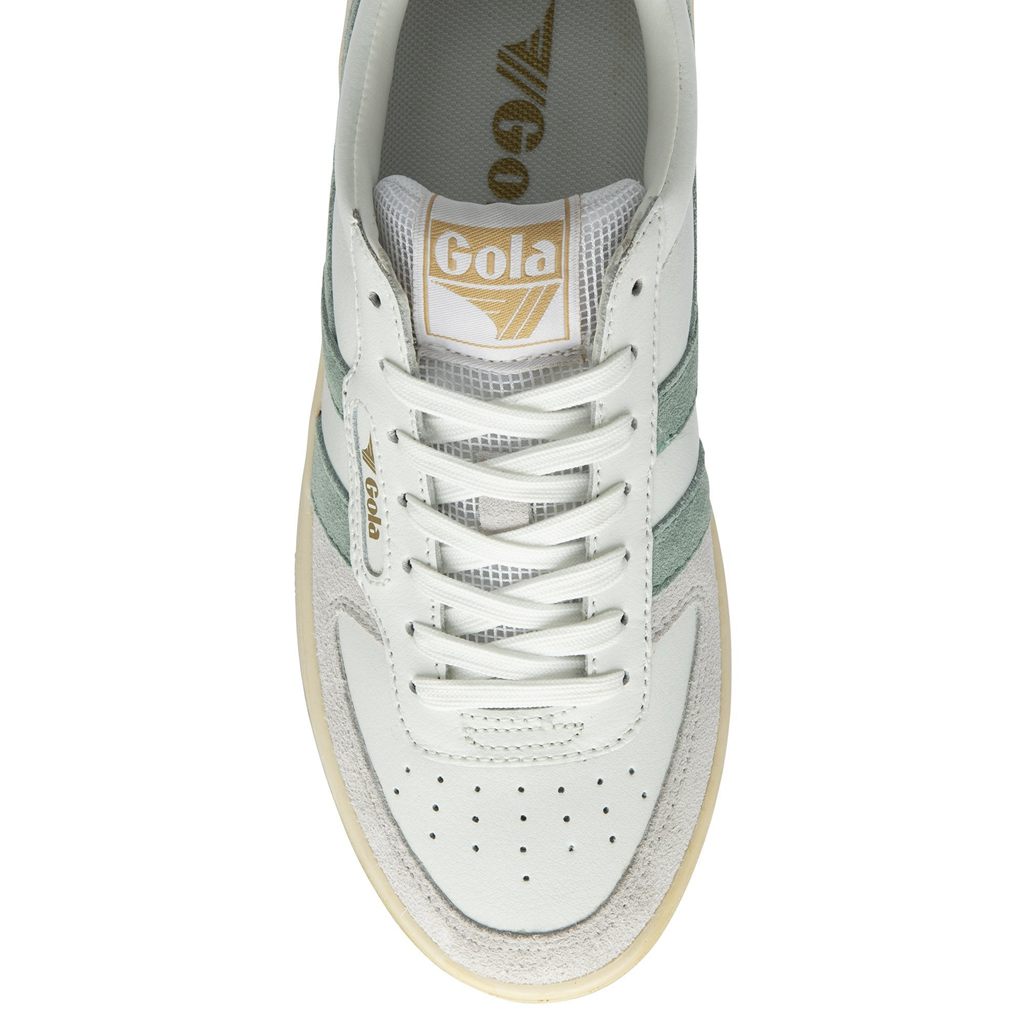 Gola Classics Hawk Sneakers Wit Groen Lichtgrijs Nederland | 063-REVDGH