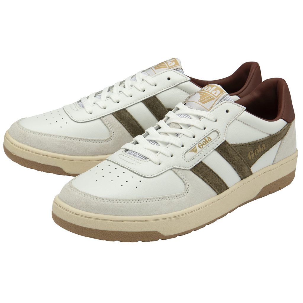 Gola Classics Hawk Sneakers Wit Khaki Nederland | 906-BITOLJ