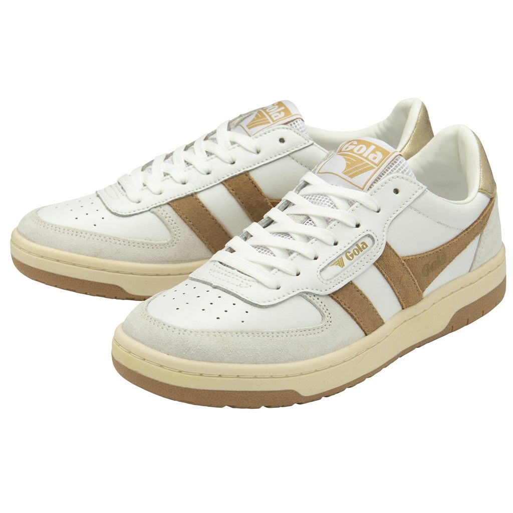 Gola Classics Hawk Sneakers Wit Lichtgoud Nederland | 037-WHEFRG