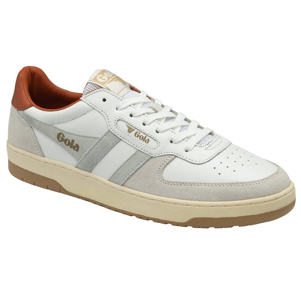 Gola Classics Hawk Sneakers Wit Oranje Nederland | 508-STFYLM