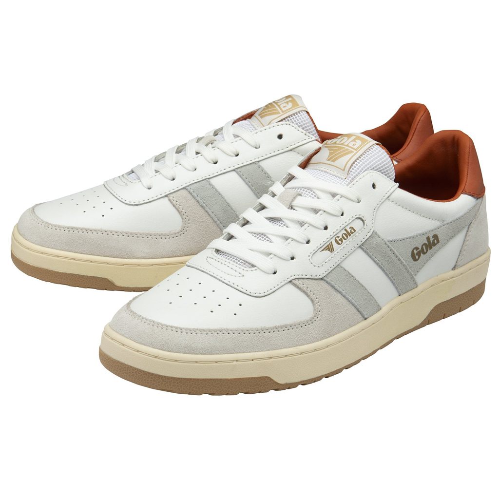 Gola Classics Hawk Sneakers Wit Oranje Nederland | 508-STFYLM