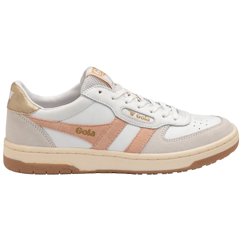 Gola Classics Hawk Sneakers Wit Roze Goud Nederland | 186-CDPWEH
