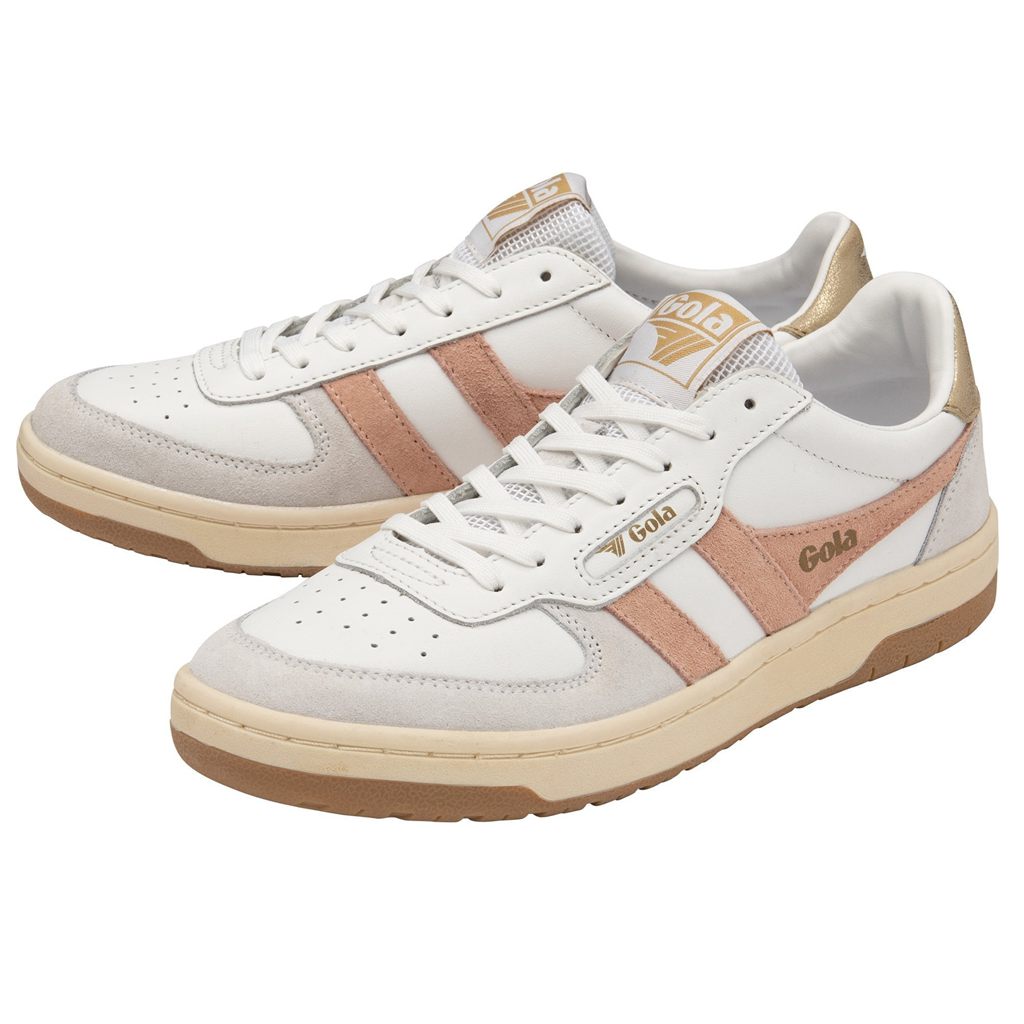 Gola Classics Hawk Sneakers Wit Roze Goud Nederland | 186-CDPWEH