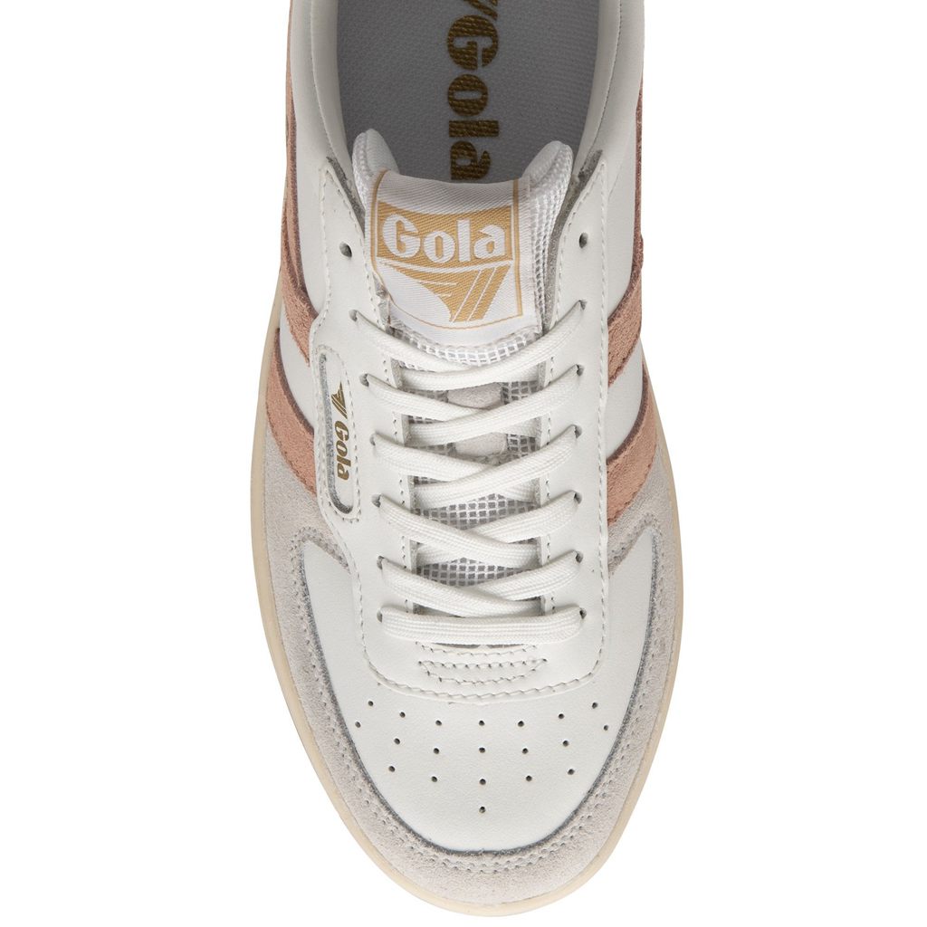 Gola Classics Hawk Sneakers Wit Roze Goud Nederland | 186-CDPWEH