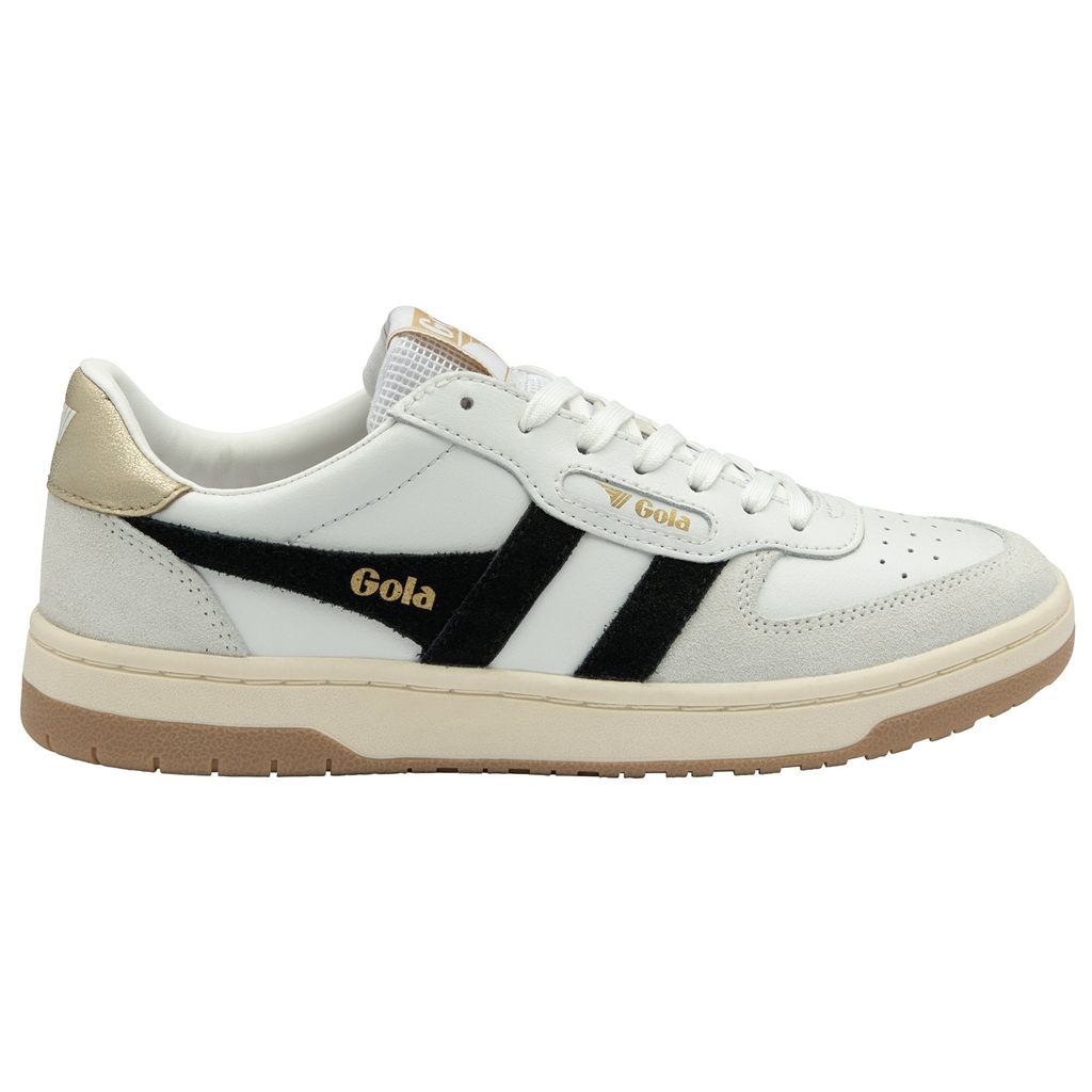 Gola Classics Hawk Sneakers Wit Zwart Goud Nederland | 930-TKOAYQ