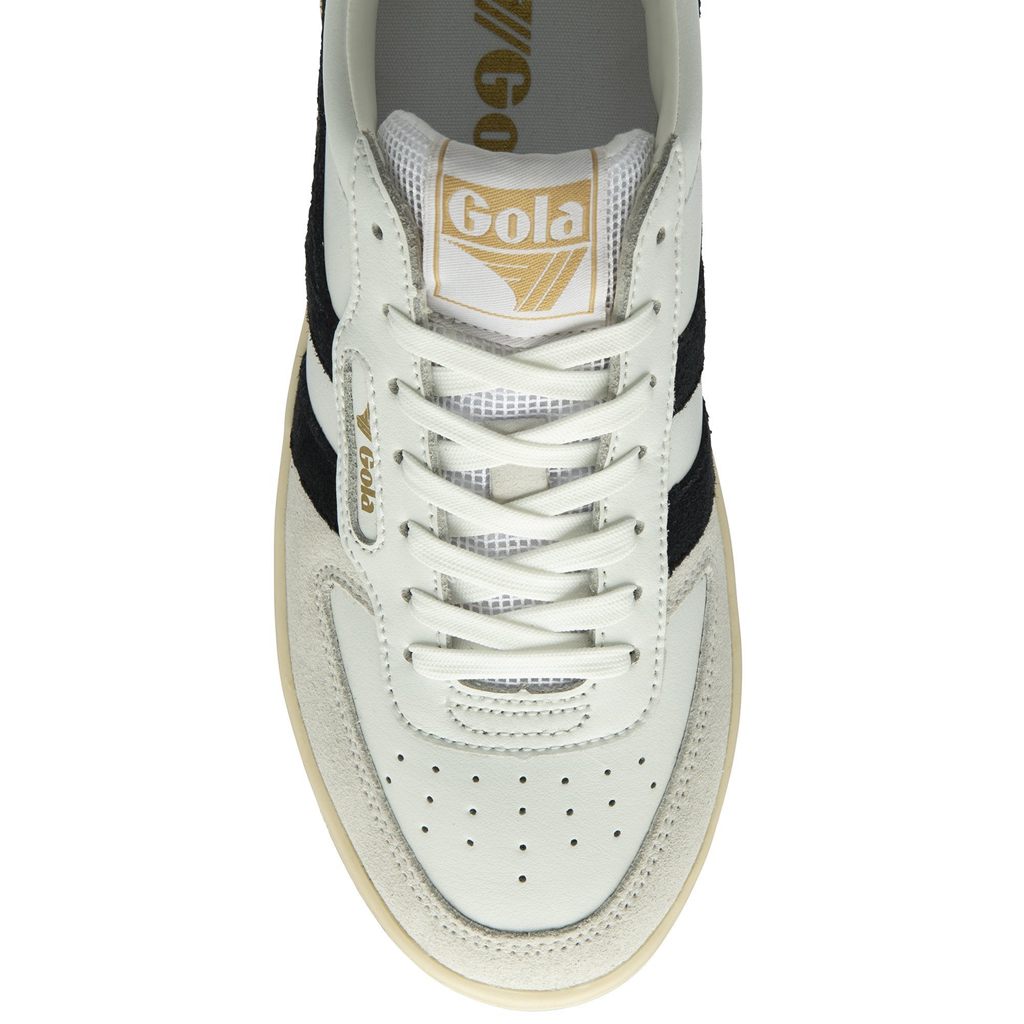 Gola Classics Hawk Sneakers Wit Zwart Goud Nederland | 930-TKOAYQ
